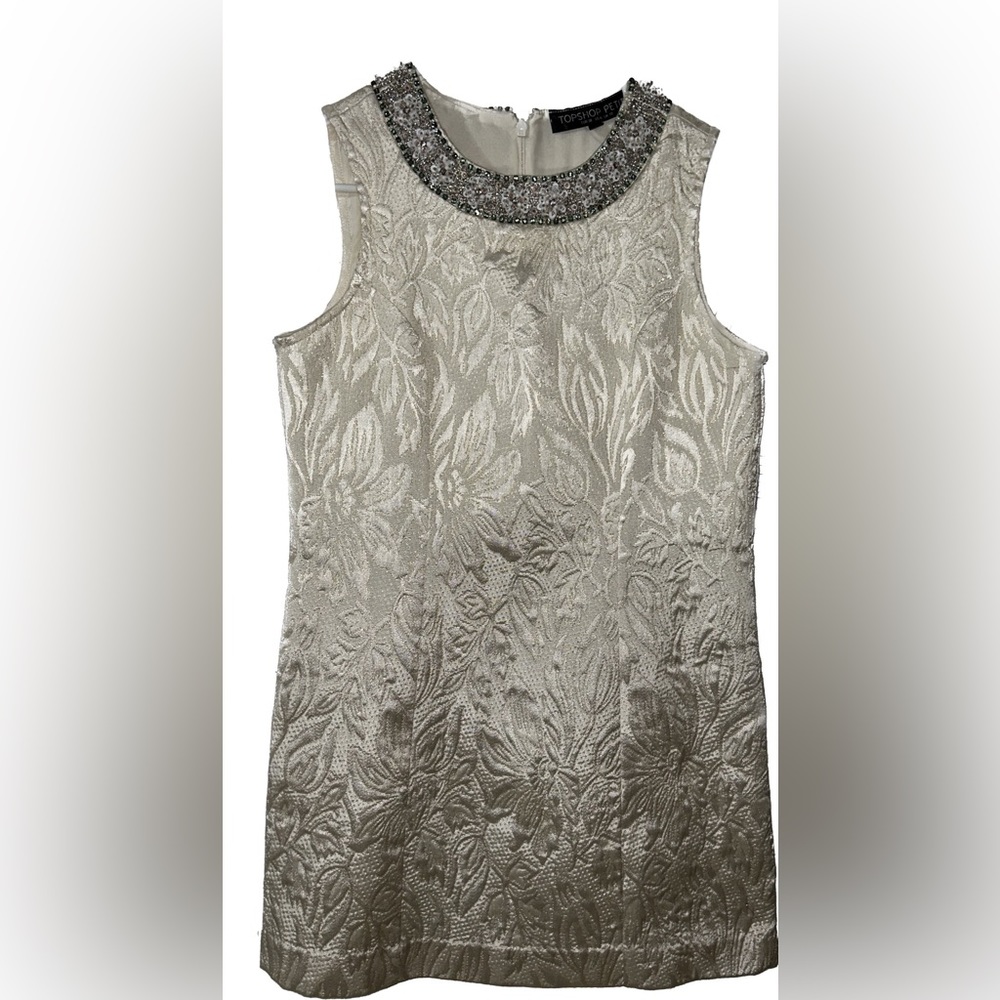 Topshop Metallic Holiday Dress - Picture 1 of 3
